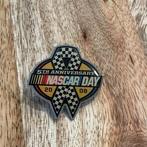 NASCAR Day 2008 5th Anniversary Lapel Hat Pin Tac